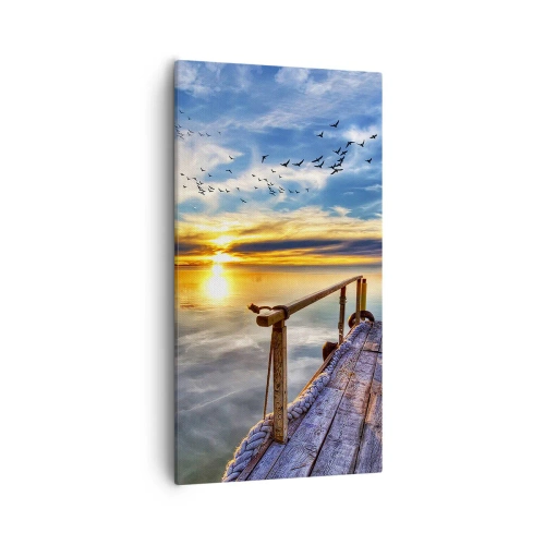 Bild auf Leinwand - Leinwandbild - Der Wind geht zur Ruhe - 55x100 cm