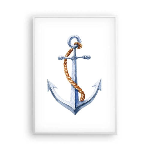 Poster in einem weißen Rahmen - Ahoi Abenteuer! - 70x100 cm