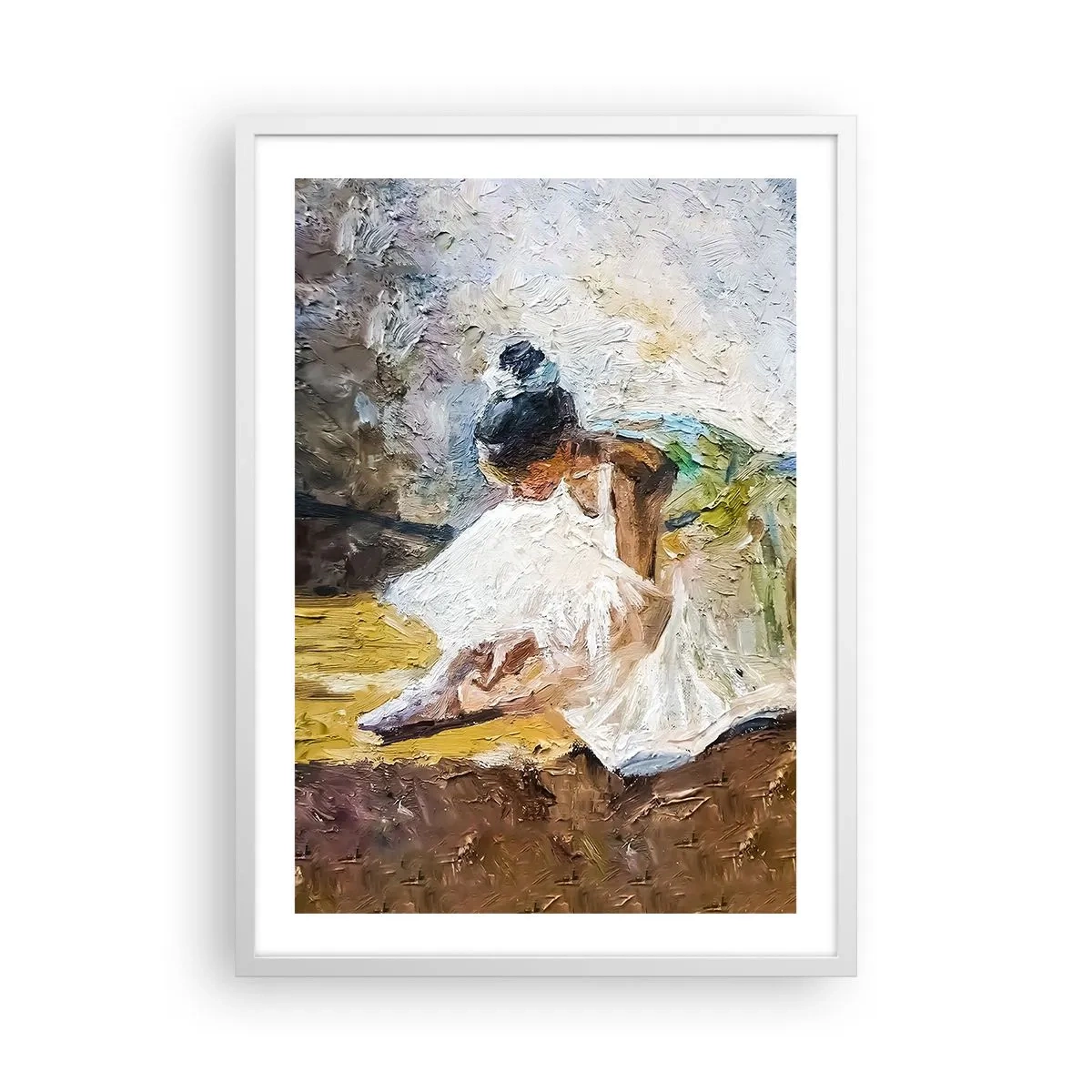 Poster in einem weißen Rahmen - Aus einem Gemälde von Degas - 50x70 cm