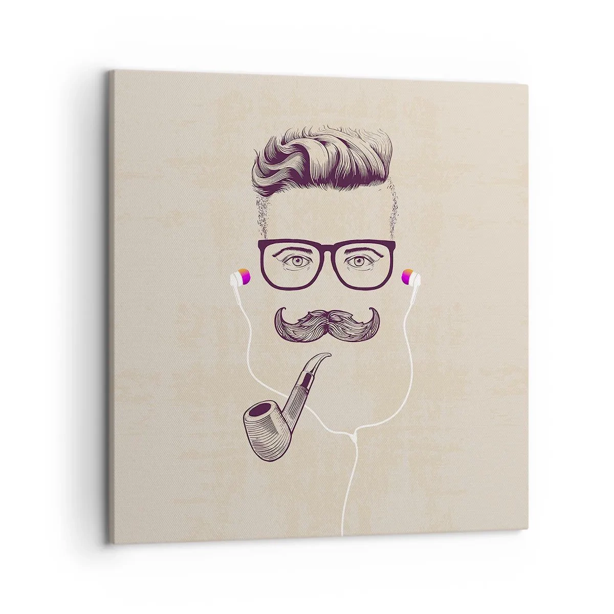 Bild auf Leinwand - Leinwandbild - Ein echter Mann? - 50x50 cm