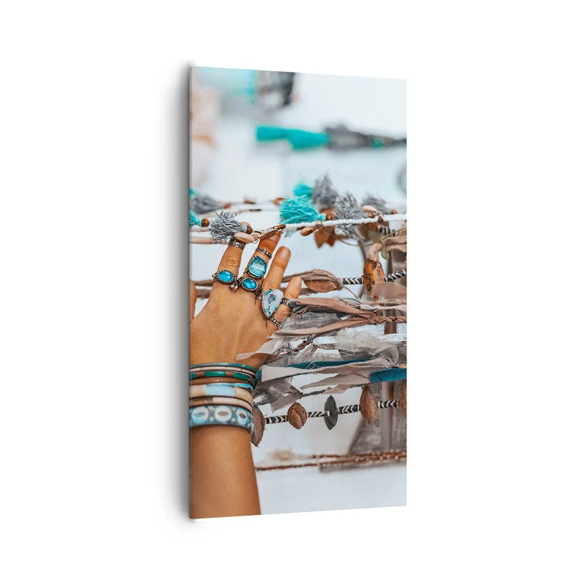 Bild auf Leinwand - Leinwandbild - Lokale Schätze - 65x120 cm