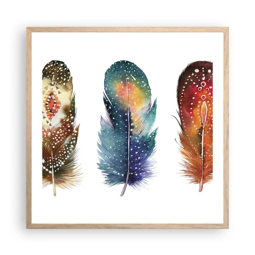 Poster in einem Rahmen aus heller Eiche - Rituale, Zeremonien, Geheimnisse - 60x60 cm