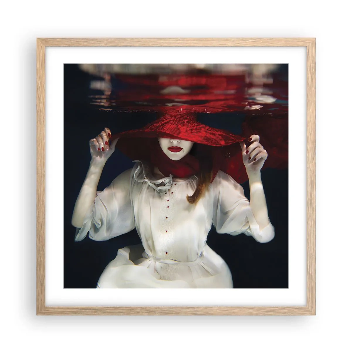 Poster in einem Rahmen aus heller Eiche - Boshafte Göttin in der slawischen Mythologie - 50x50 cm