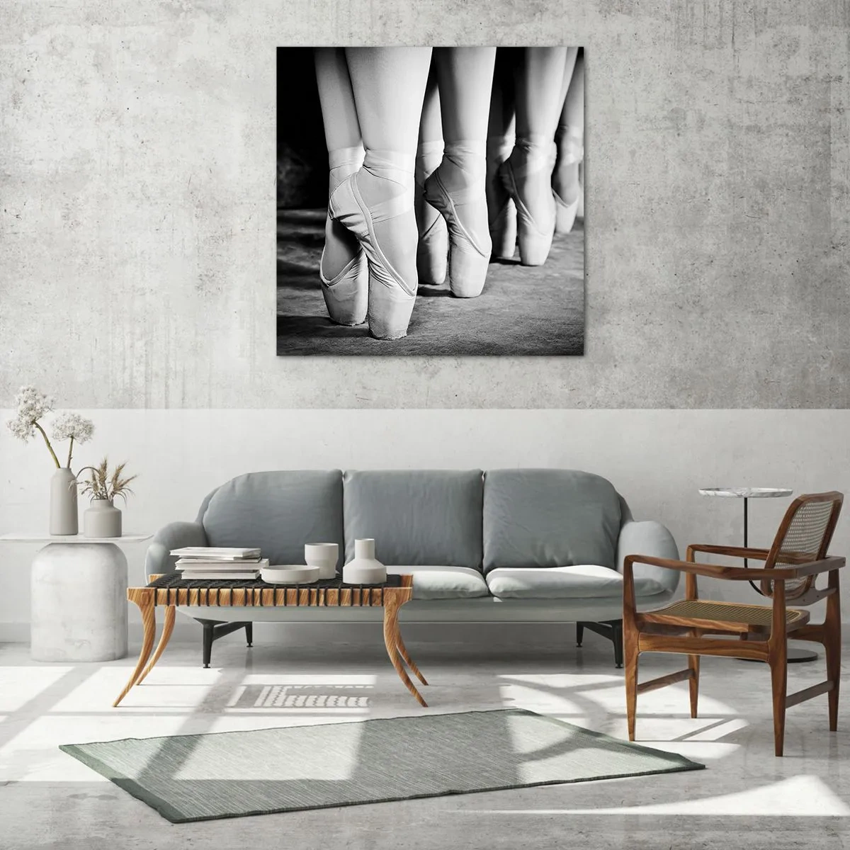 Glasbild - Bild auf glas - Gemeinsam, leicht - 30x30 cm