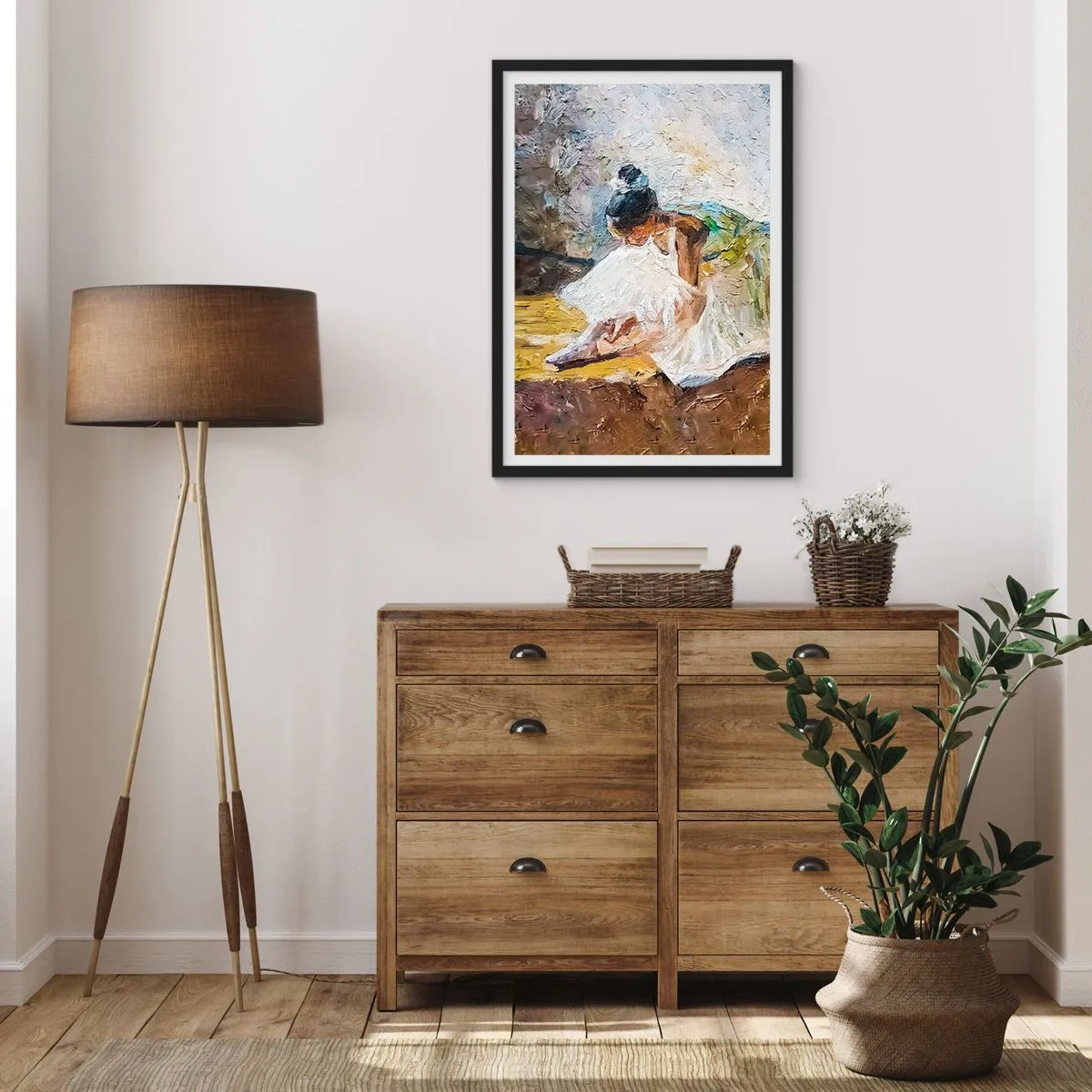 Poster in einem schwarzem Rahmen - Aus einem Gemälde von Degas - 40x50 cm