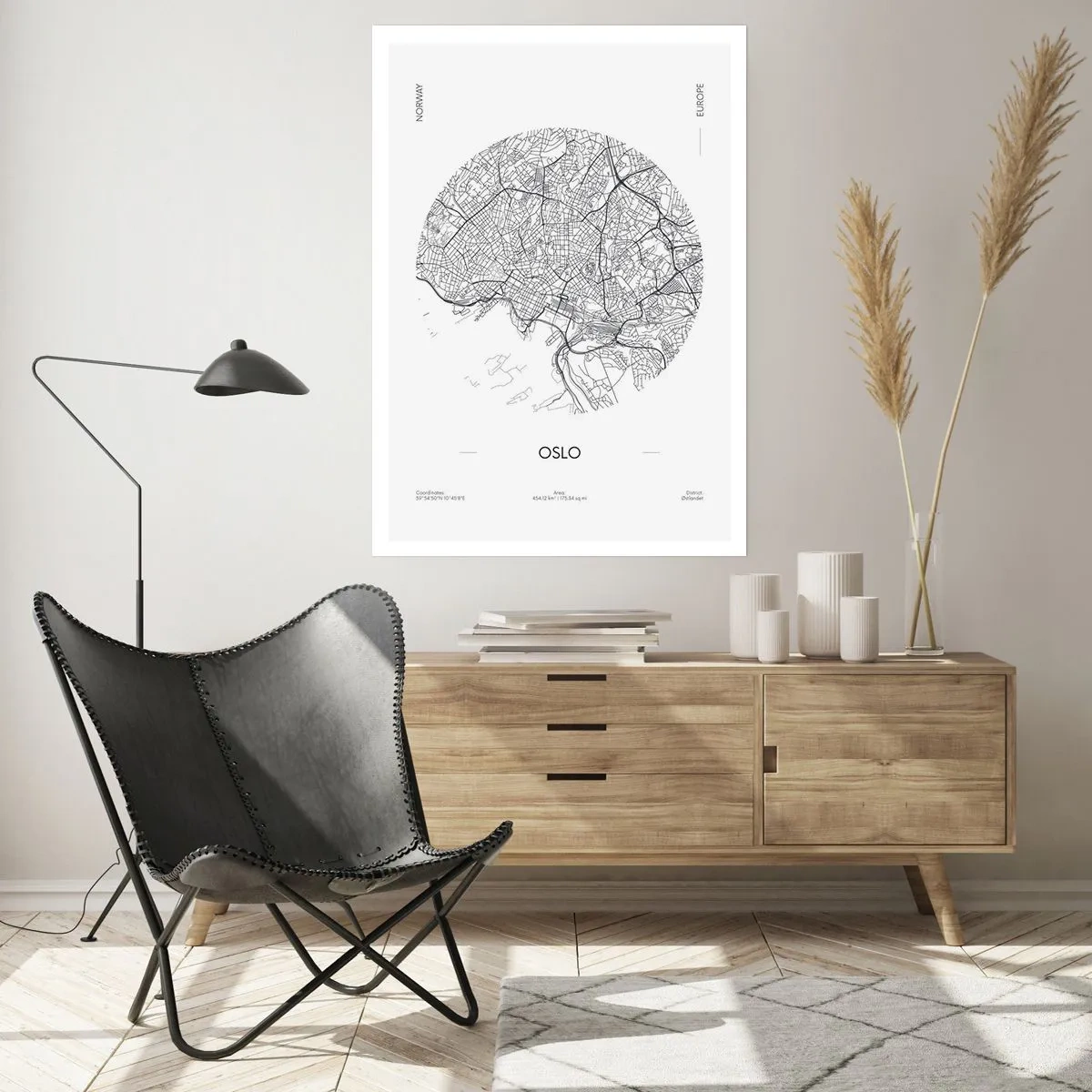 Poster - Anatomie von Oslo - 30x40 cm