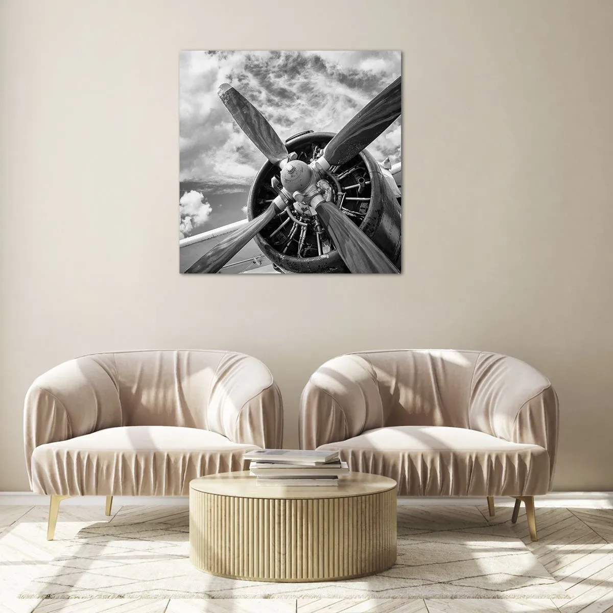 Glasbild - Bild auf glas - Eroberer der Lüfte - 40x40 cm