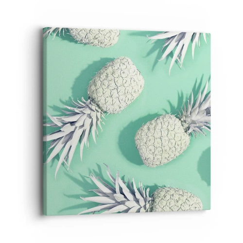 Bild auf Leinwand - Leinwandbild - Das passt gut zu Minze - 30x30 cm