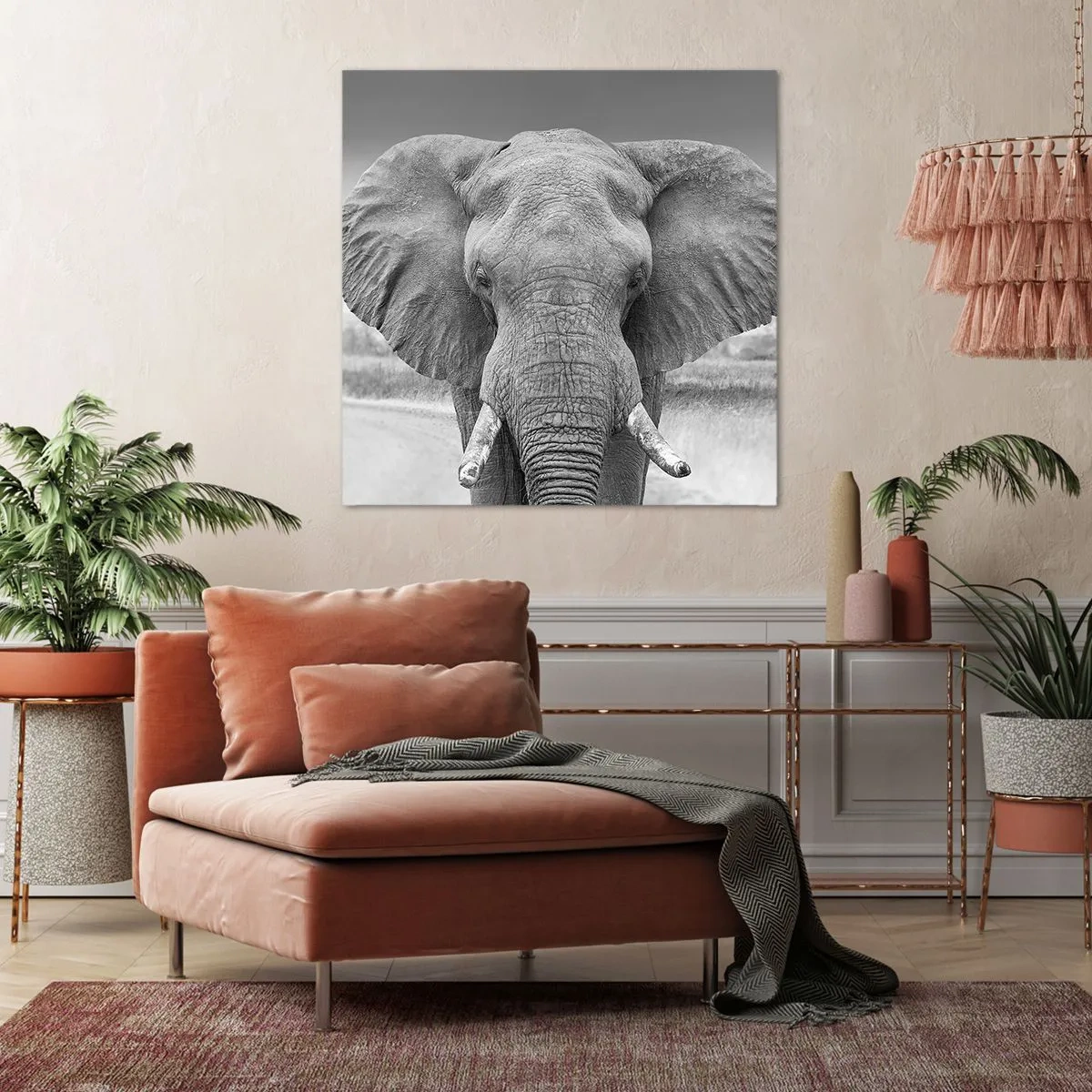 Bild auf Leinwand - Leinwandbild - Willkommen in meiner Welt - 60x60 cm