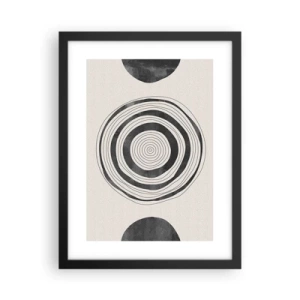 Poster in einem schwarzem Rahmen - Wichtig ist, was dazwischen liegt - 30x40 cm