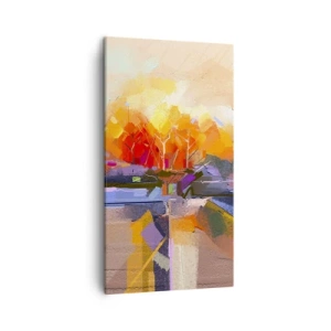 Bild auf Leinwand - Leinwandbild - Der Herbst ist geworden - 45x80 cm
