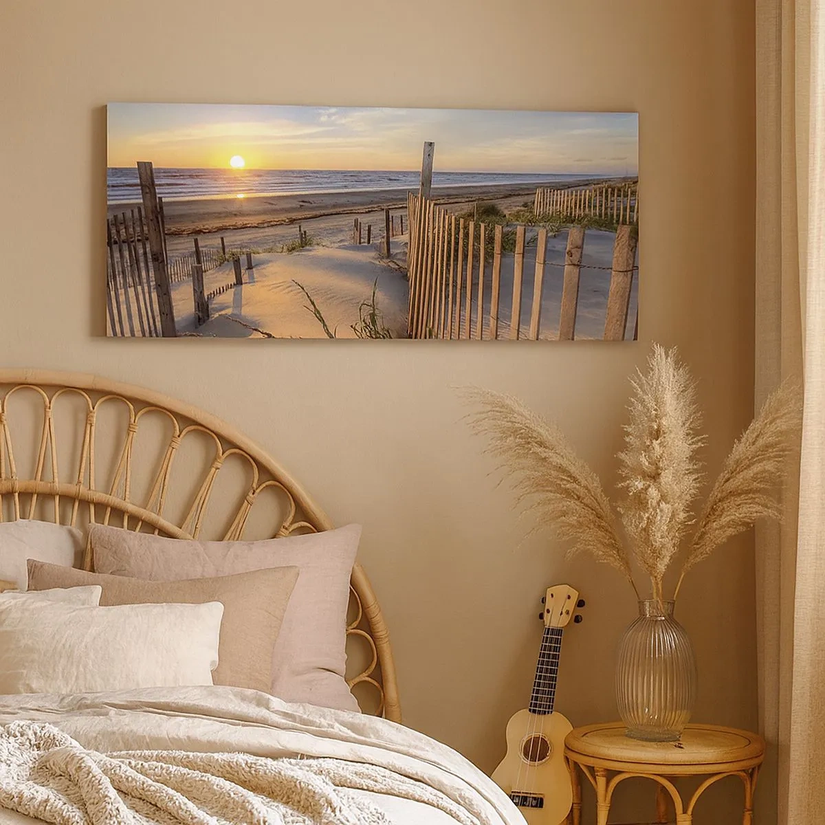 Bild auf Leinwand - Leinwandbild - Schein und Schatten des Windes - 100x40 cm