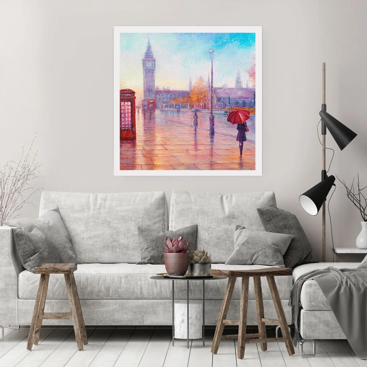 Poster - Londoner Herbsttag - 50x50 cm