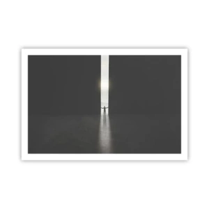 Poster - Ein Schritt in eine strahlende Zukunft - 91x61 cm