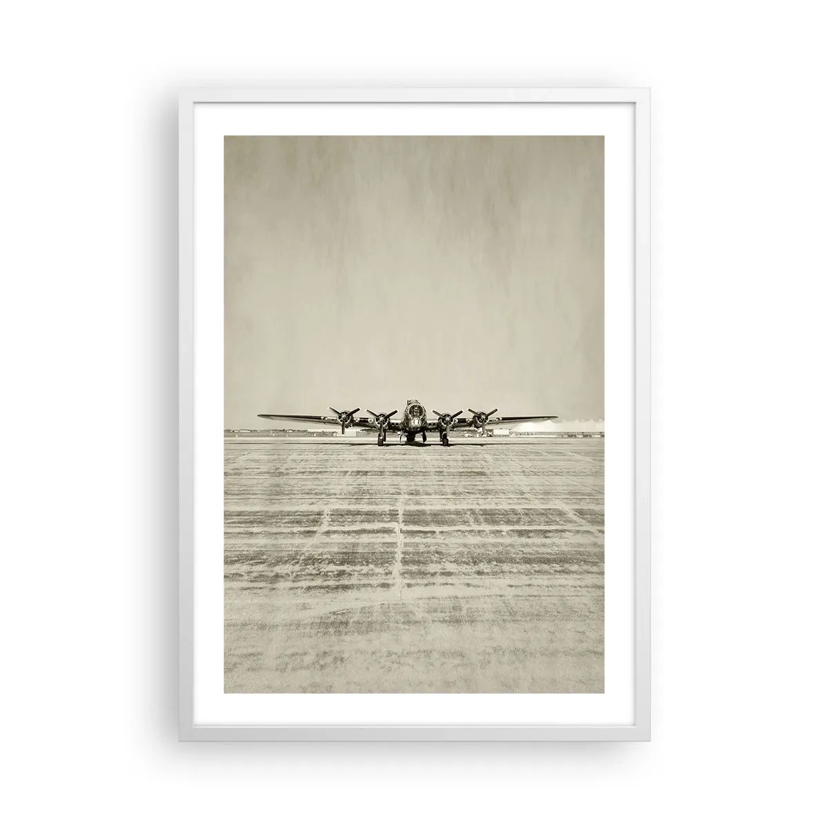 Poster in einem weißen Rahmen - Wie immer bereit - 50x70 cm