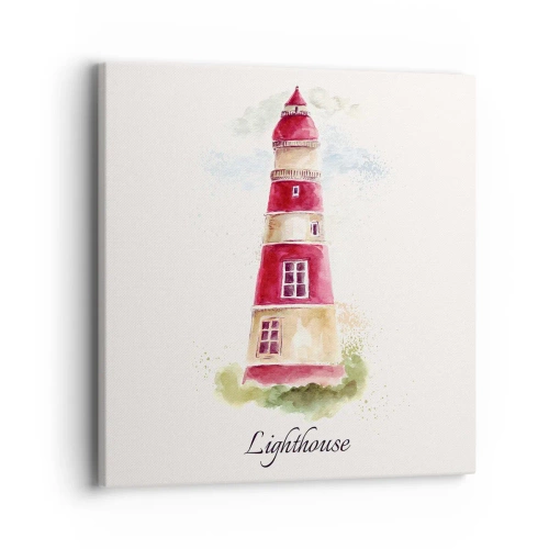 Bild auf Leinwand - Leinwandbild - Das Wetter ringsum ist immer gut - 40x40 cm