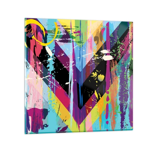 Glasbild - Bild auf glas - Von oben nach unten - 30x30 cm