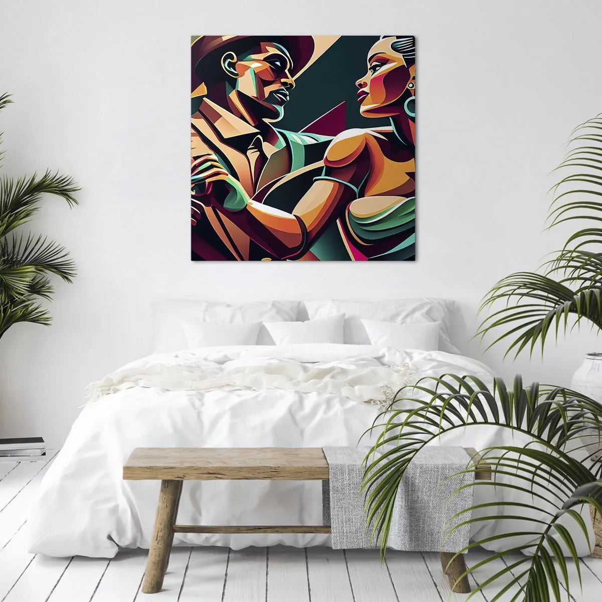 Bild auf Leinwand - Leinwandbild - Im Rhythmus des Herzens - 30x30 cm