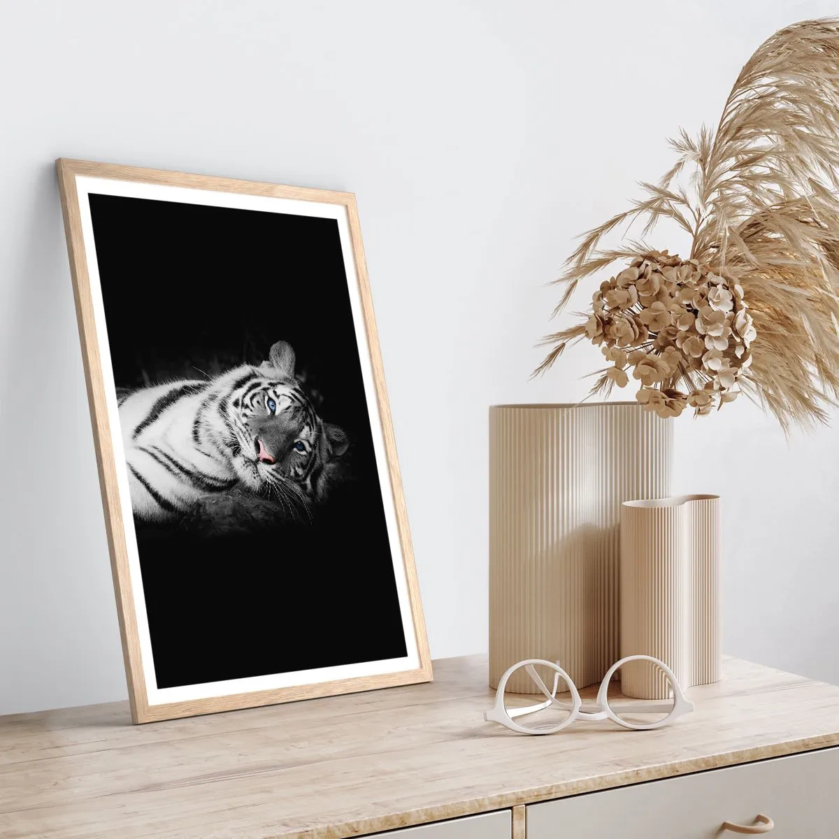 Poster in einem Rahmen aus heller Eiche - Wildnis und Frieden - 61x91 cm