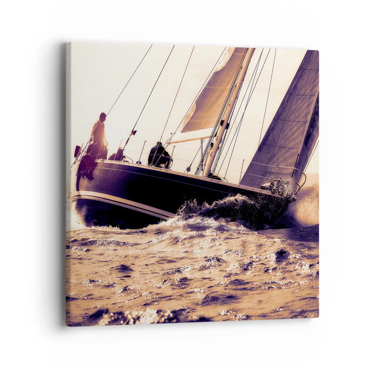 Bild auf Leinwand - Leinwandbild - Segle, Seemann - 40x40 cm
