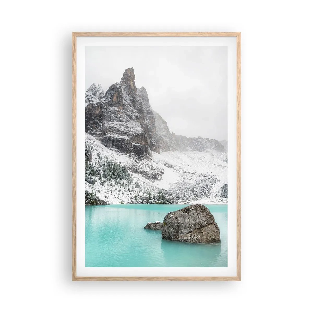 Poster in einem Rahmen aus heller Eiche - Auf der Hut - 61x91 cm