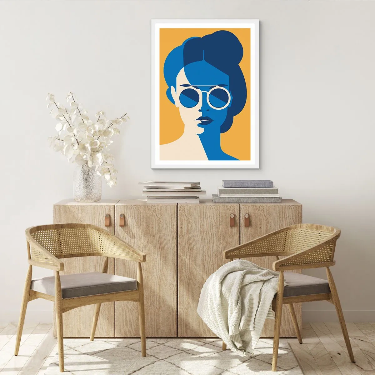 Poster in einem weißen Rahmen - Urlaubslook - 50x70 cm