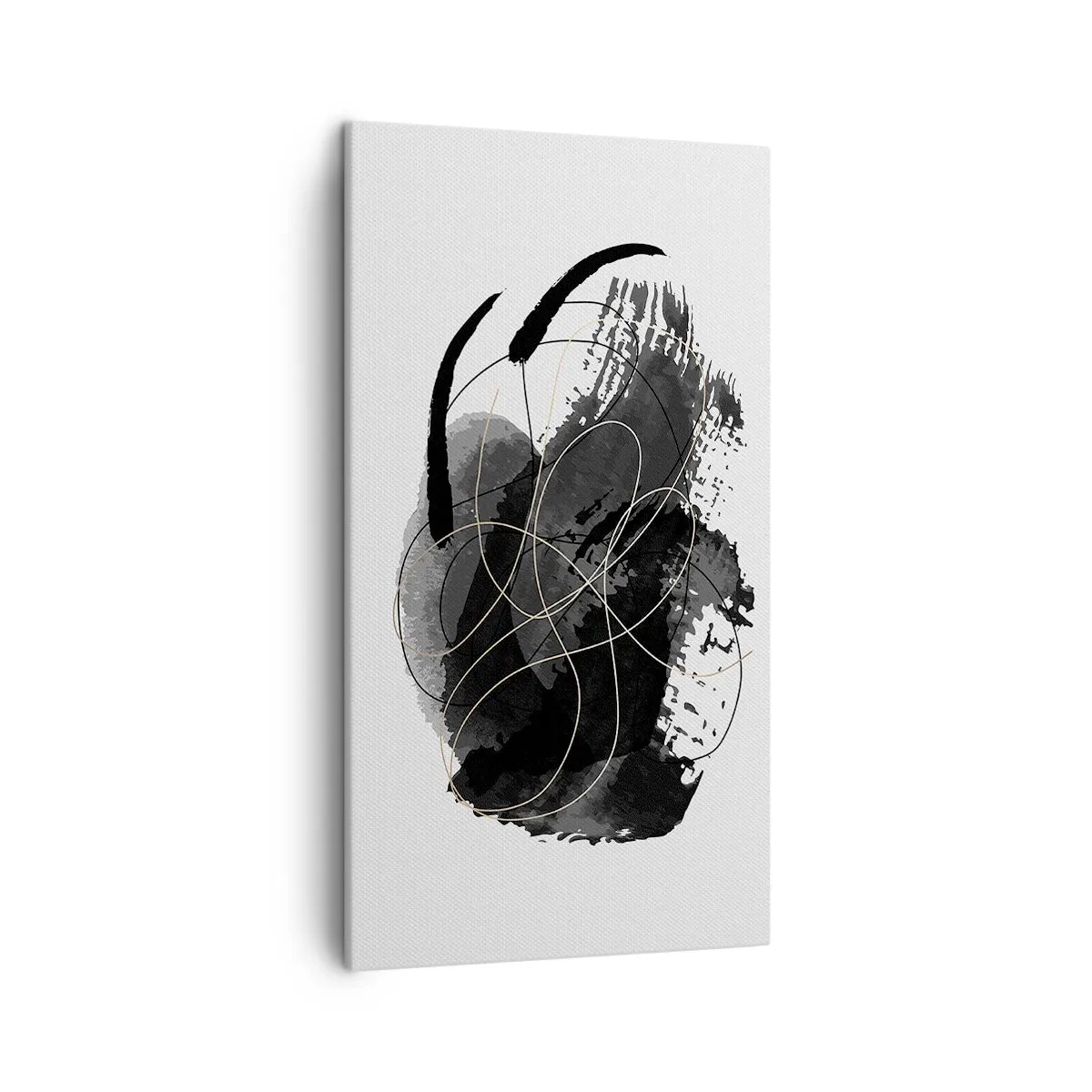 Bild auf Leinwand - Leinwandbild - Aus Schwarz entstanden - 45x80 cm