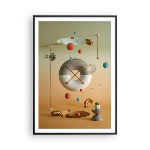 Poster in einem schwarzem Rahmen - Alles kann passieren - 70x100 cm