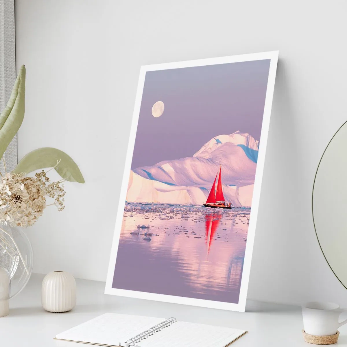 Poster - Die Hitze des Segels, die Kälte des Eises - 30x40 cm