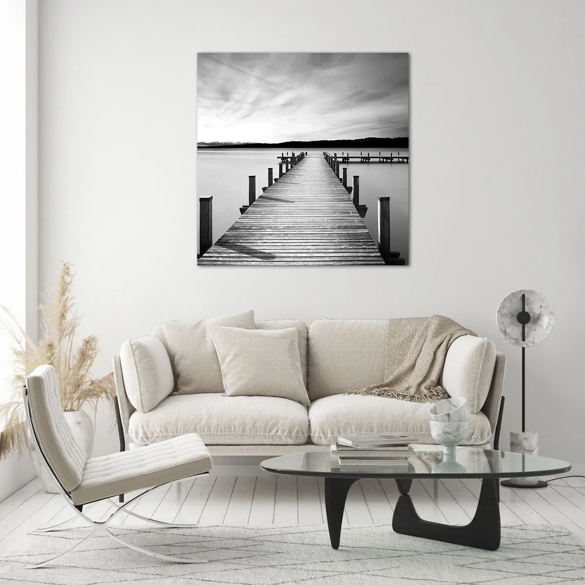 Glasbild - Bild auf glas - An der Wasserstelle - Ruhe - 40x40 cm