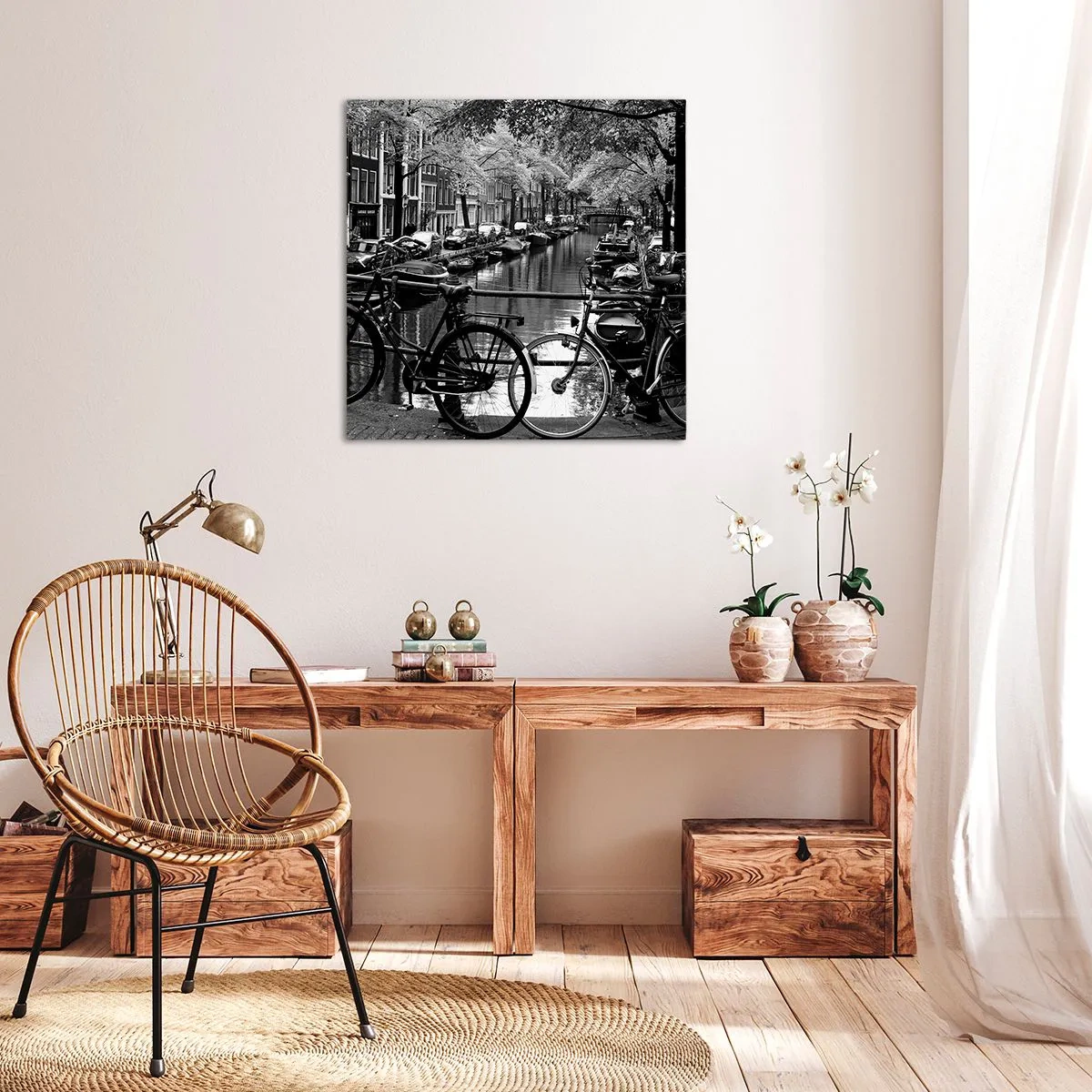 Bild auf Leinwand - Leinwandbild - Ein sehr holländischer Anblick - 50x50 cm