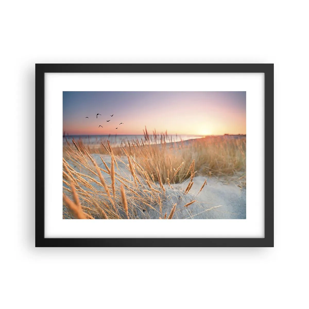 Poster in einem schwarzem Rahmen - Das baltische Wiegenlied - 40x30 cm