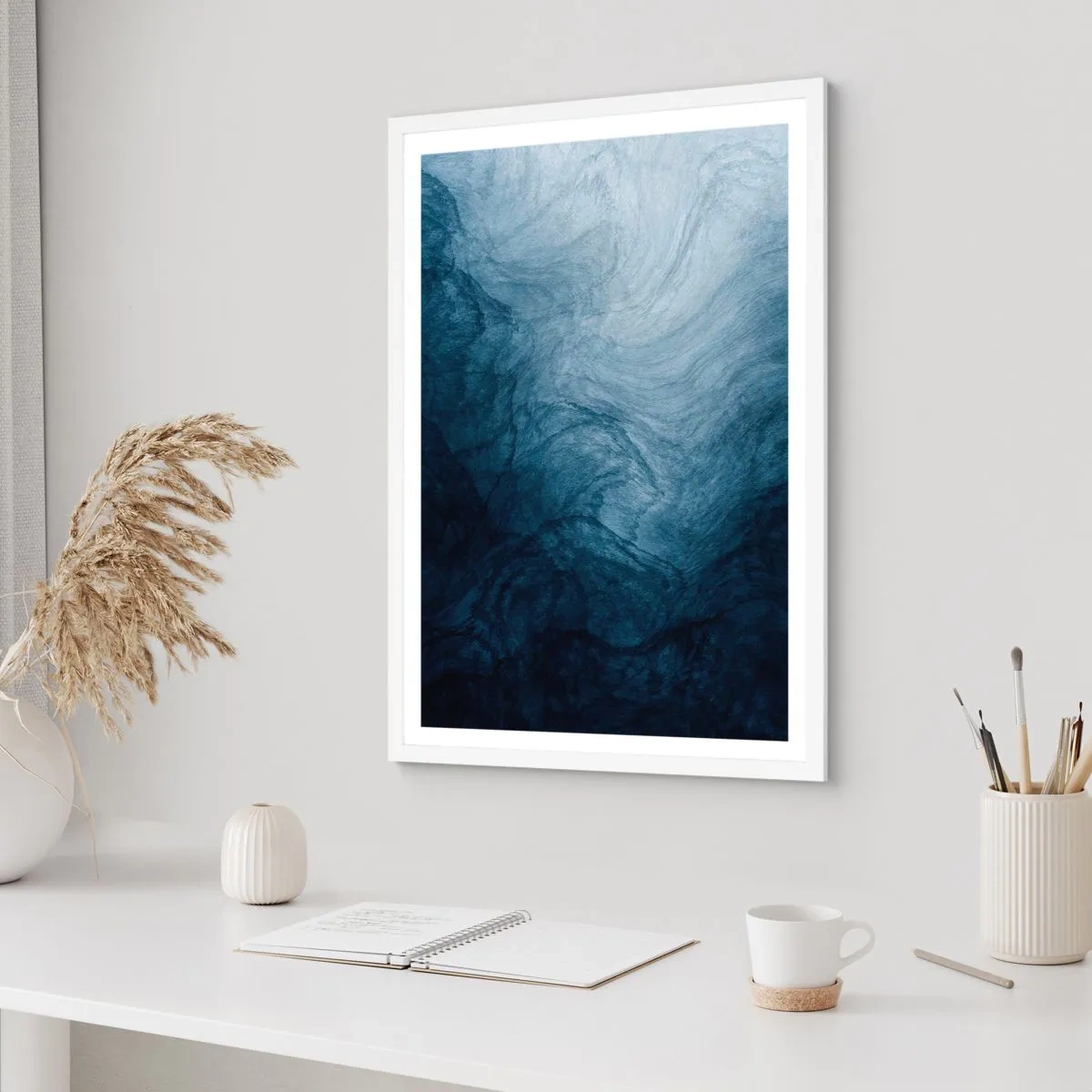 Poster in einem weißen Rahmen - Greifen Sie tief - 40x50 cm