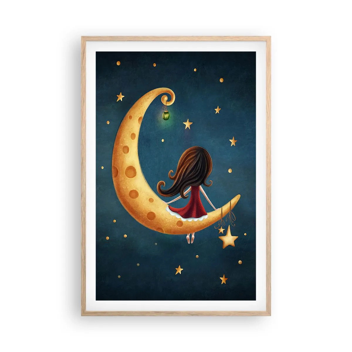 Poster in einem Rahmen aus heller Eiche - Einmal… - 61x91 cm