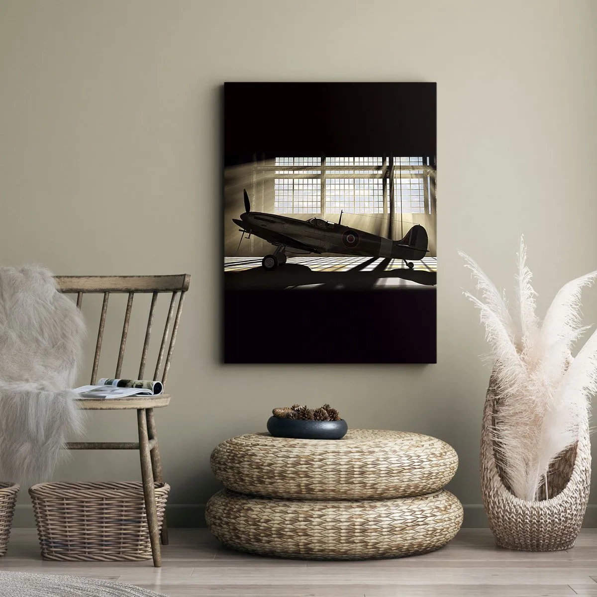 Bild auf Leinwand - Leinwandbild - Die Ruhe eines Kriegers - 65x120 cm