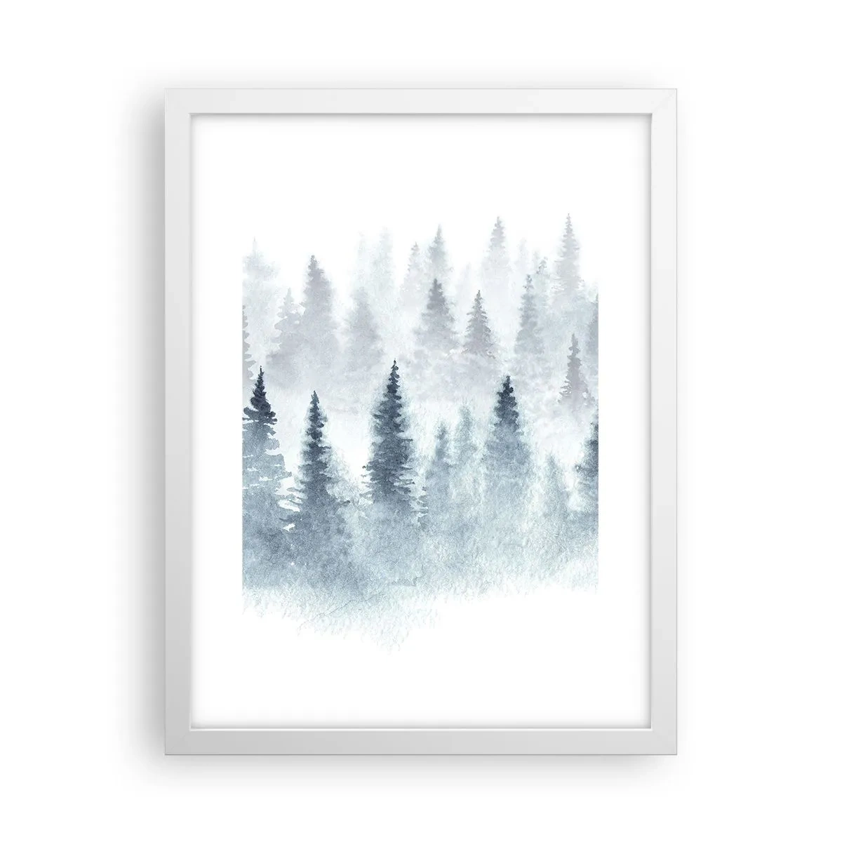 Poster in einem weißen Rahmen - In Nebel gehüllt - 30x40 cm