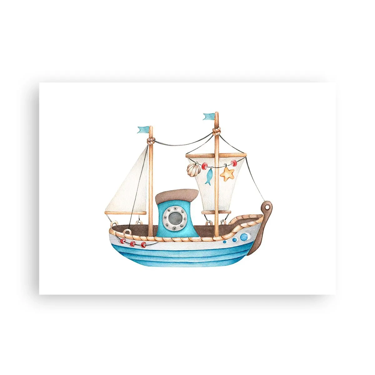 Poster - Ahoi, Abenteuer! - 70x50 cm