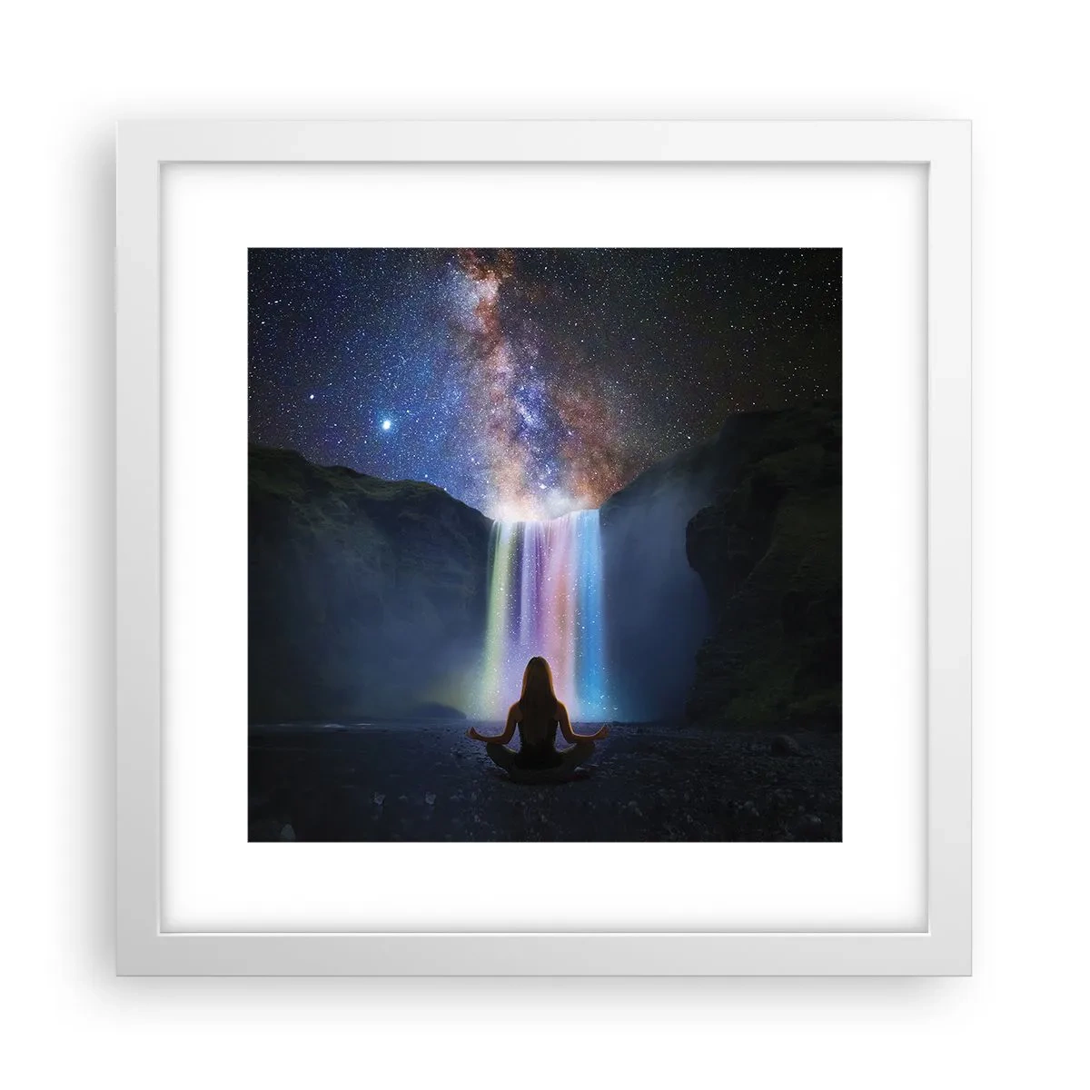 Poster in einem weißen Rahmen - Absolute Harmonie - 30x30 cm