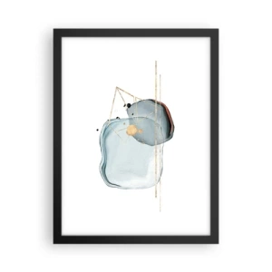 Poster in einem schwarzem Rahmen - Eine Studie über Tropfen - 30x40 cm