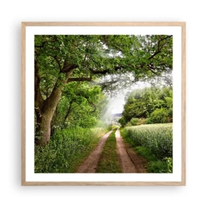 Poster in einem Rahmen aus heller Eiche - Et in Arcadia ego - 60x60 cm