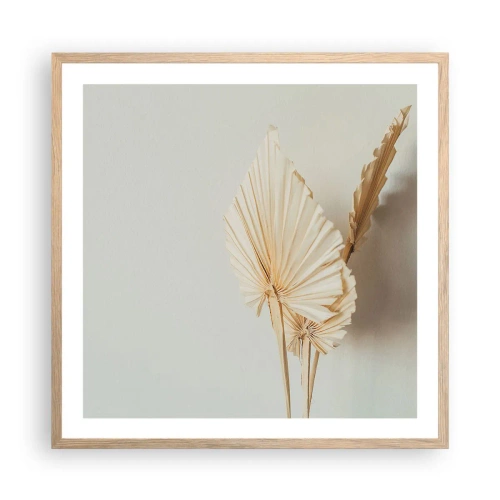 Poster in einem Rahmen aus heller Eiche - Wenn Sie Erleichterung brauchen - 60x60 cm