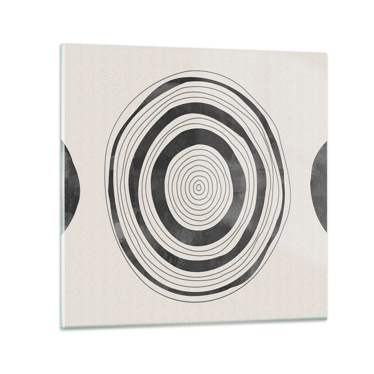 Glasbild - Bild auf glas - Wichtig ist, was dazwischen liegt - 50x50 cm