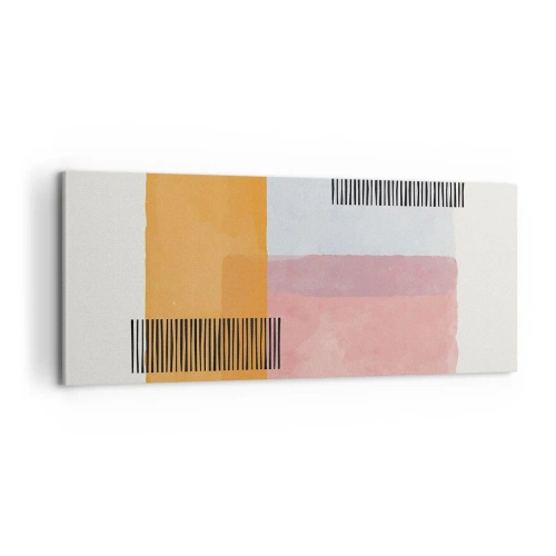 Bild auf Leinwand - Leinwandbild - Von Ecke zu Ecke - 100x40 cm