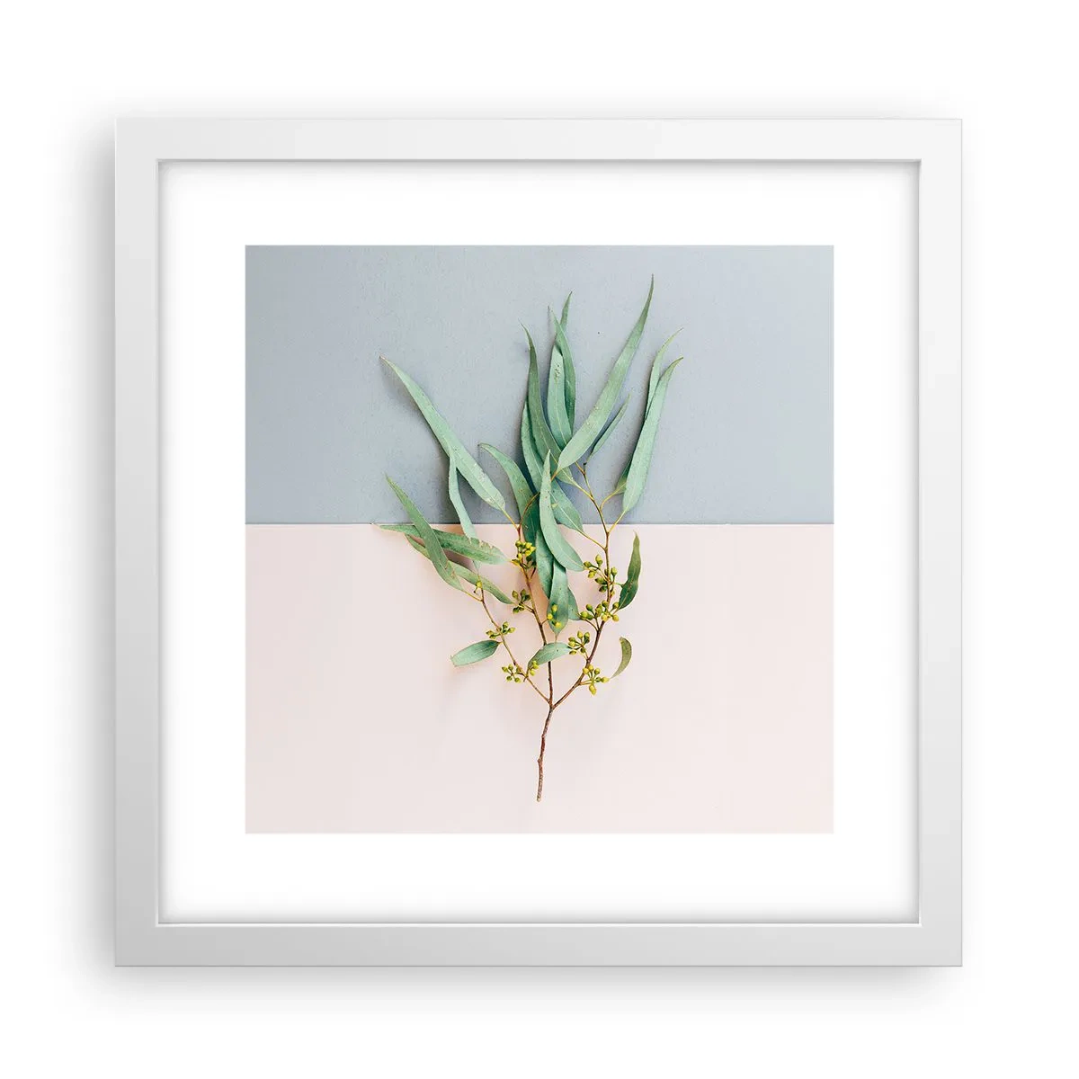 Poster in einem weißen Rahmen - Pastellige Subtilität - 30x30 cm