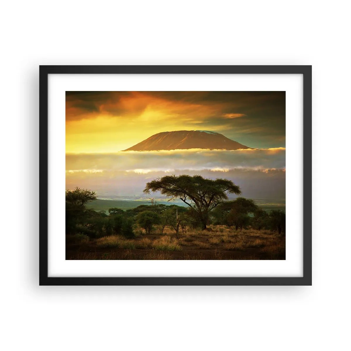 Poster in einem schwarzem Rahmen - Ein Reisetraum - 50x40 cm