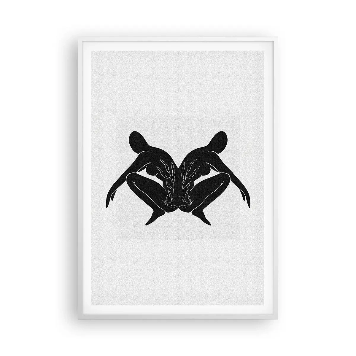 Poster in einem weißen Rahmen - Gemeinsame Seele - 70x100 cm