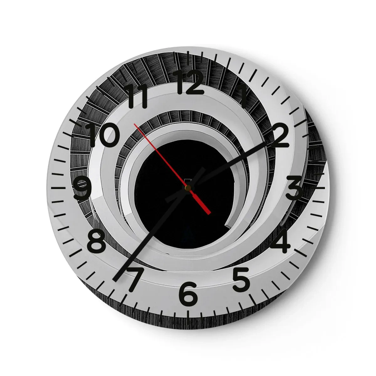 Wanduhr - Glasuhr - Zum Kern der Sache - 40x40 cm