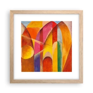 Poster in einem Rahmen aus heller Eiche - Kathedrale der Sonne - 30x30 cm