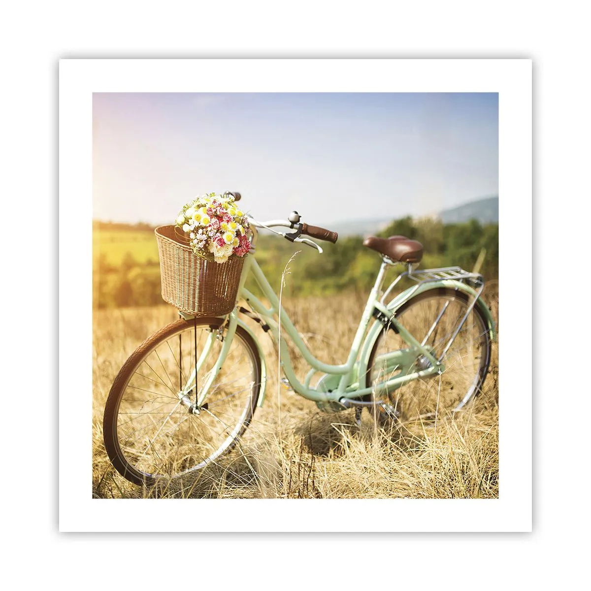 Poster - Ich bleibe eine Weile hier - 50x50 cm