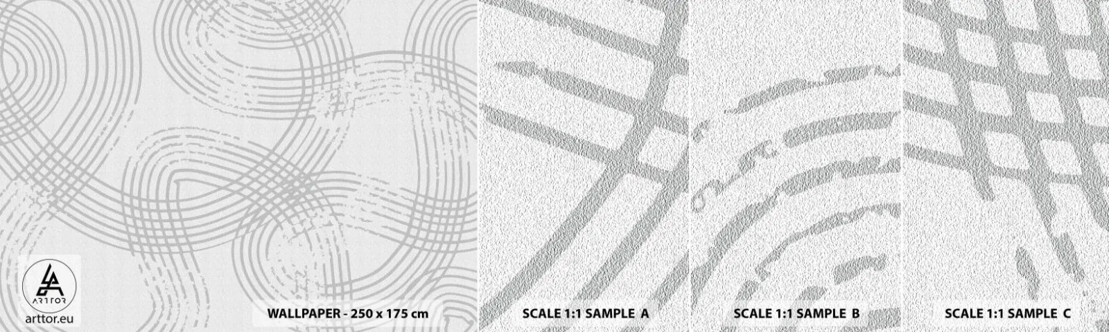 Fototapetenmuster Standard Eco - Es gibt keinen einfachen Weg - Minimalismus, Stück, Hell - 100x30 cm